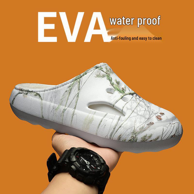 2025 Winter Plush Thick Warm Wrap-Toe Cotton Slippers for Couples