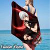 Custom Name Kaneki Ken Beach Towel - Soft, Ultra-Absorbent Microfiber, Lightweight, Perfect for Beach, Parties, Travel, Camping