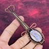 Rainbow Moonstone Pendant Copper Wire Wrapped Gemstone Jewelry Guitar Pendant
