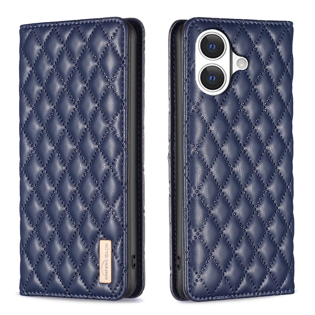 

Чехол для iPhone 17 с держателем для карт BINFEN COLOR из искусственной кожи Чехол-подставка для телефона Blue