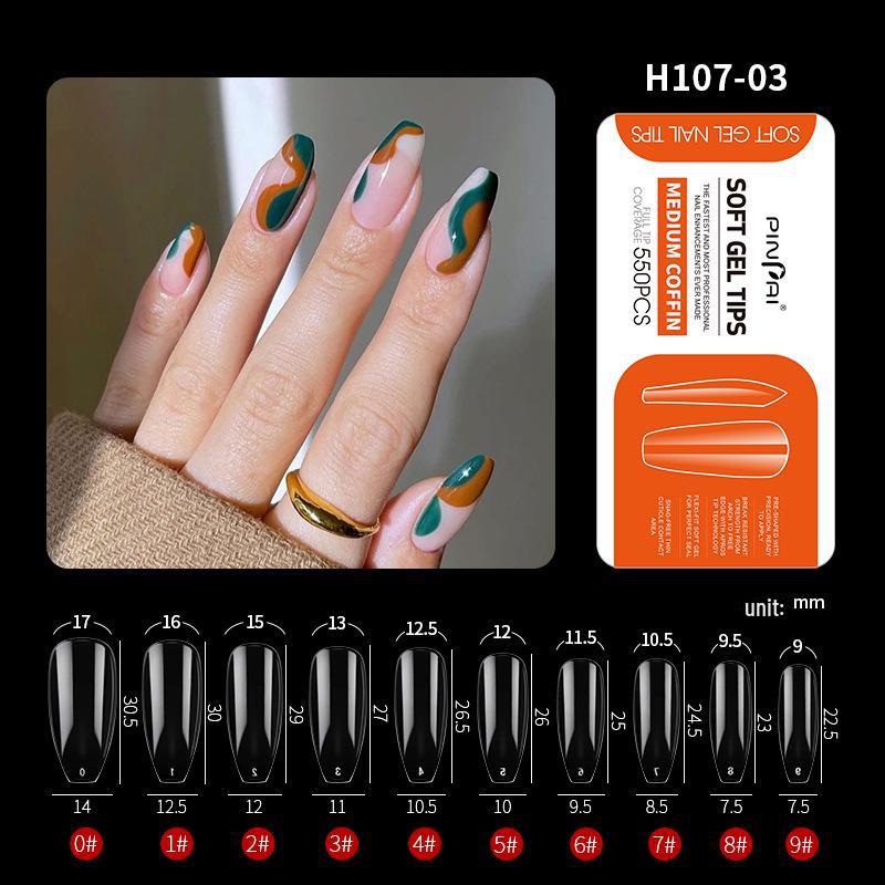 Frosted Fine Dog White Nail Art Tips - Ultra-thin Seamless False Nail Stickers