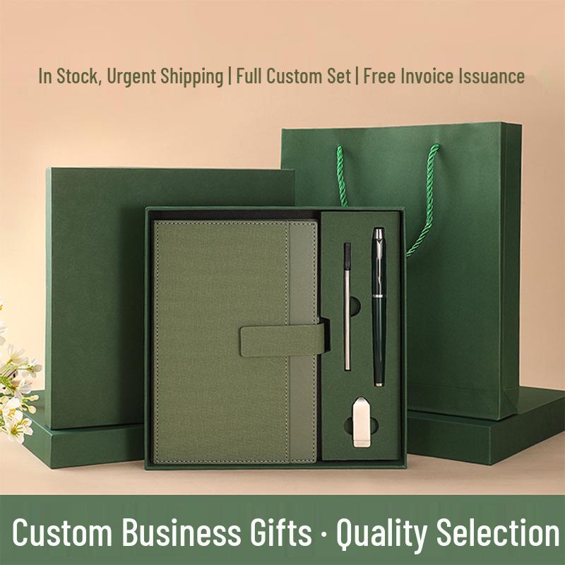 Custom Printed Business Notebook Gift Set for Office Meetings & Corporate Events