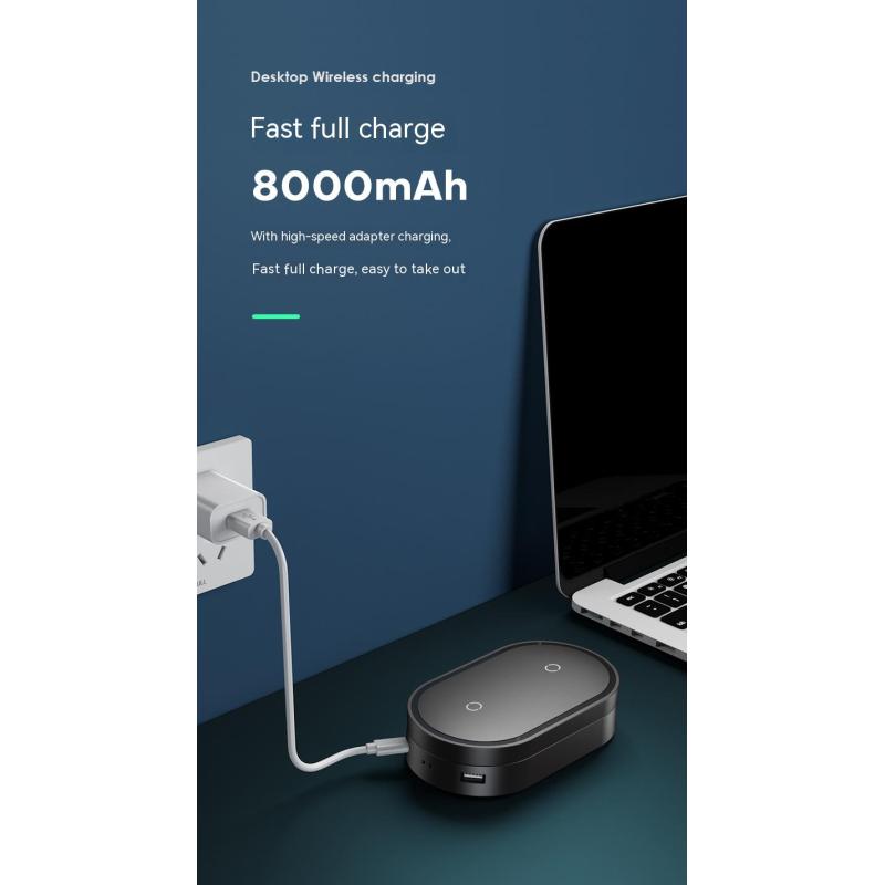 WS New Three-in-one Wireless Charger Charging Treasure Mobile Power Folding Wireless Charging 15W Gift Logo