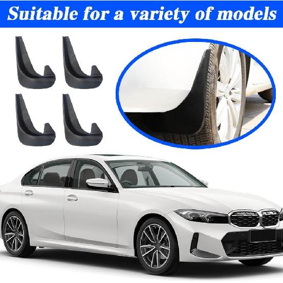 4PCS Car Mud Flaps, Mud Guard, Fender Guard, Splash Guard, Front & Rear Side Mud Guard, Wheel & Tire Splash Guards, Fender Agat Sewage, Mud, Dust,