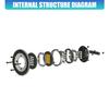 4Ohm 4inch Hifi Tweeter Speaker Unit Air Motion 30W HIFI Treble Speaker High Speaker Easy Installation