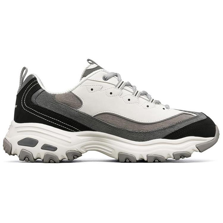 Skechers D'Lites 1.0 Low-Top Running Shoes Black/Grey Men's 237153-BKGY