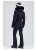 Women's Waterproof Windproof Down Ski Suit - One-Piece, Warm for Outdoor Sports