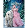 Cross-stitch Polar Bear Girl Diamond Embroidery 5D DIY Painting Cross Stitch Home Decor