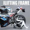 New 1/9 BWM S1000RR Large Size Simulation Alloy Motorcycle Model Shock Absorbers Carrying Lighting Collection Toy Car Kid Gift
