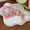 Colorful Macaron Rope Bracelet For Kids With Cute Cartoon Capybara Designs And Adjustable Soft Strap Perfect For Gifts