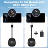 Wired To Wireless Carplay Car Dongle Auto Connect Smart USB Dongle Bluetooth-Compatible WiFi for OEM Wired CarPlay Car Systems