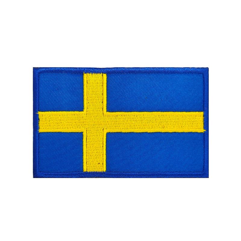 European Flags Embroidered Patches for Bags & Hats - Morale Badges with Hook, Loop & Iron-On Backing