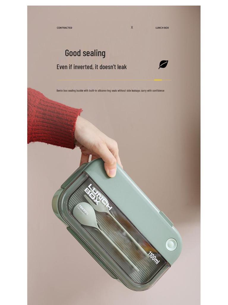 Microwave-Safe Insulated Bento Box with Cutlery for Office & School