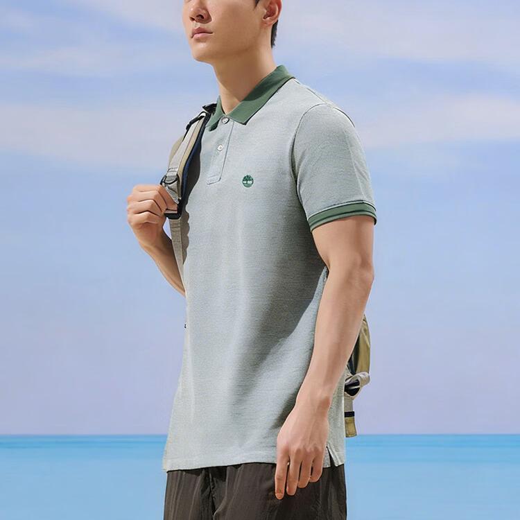 Timberland Comfortable Versatile Moisture-Wicking Breathable Short Sleeve Polo Shirt Men tops A2PFM-A6Z