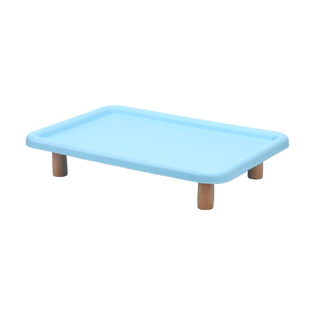 Raised Pet Feeder Stand Non Slip Base   Edges Prevent Vomiting Reduce Neck Strain Pet Food Stand For Cats Small Dogs