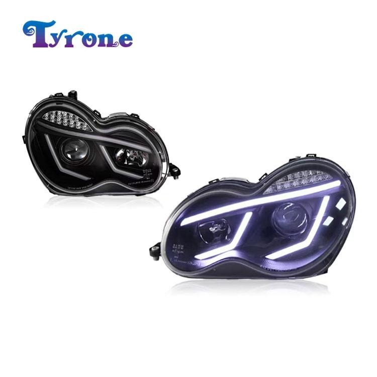 

Compatible Mercedes-Benz W203 2000-2006 Headlight Upgrade Replacement. Passenger Side R