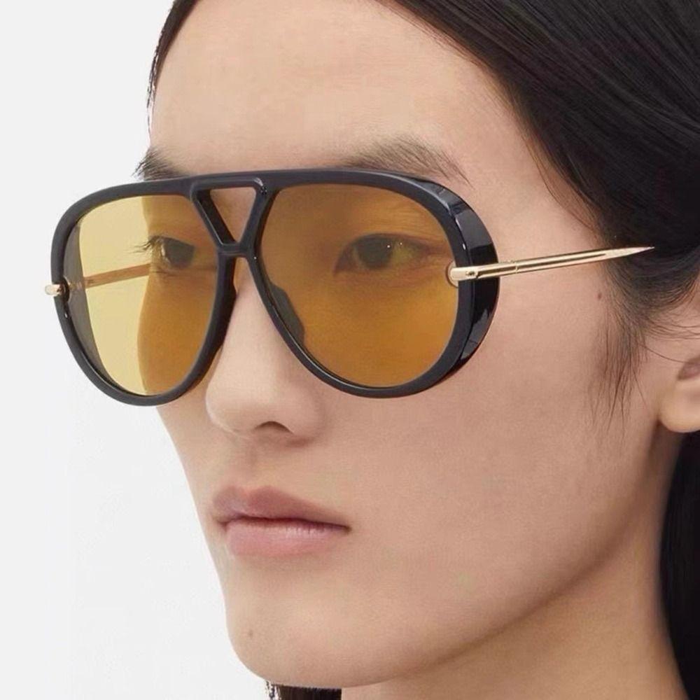 Shades Multicolor Lenses Eyewear Irregular UV400 Sun Glasses Large Frame Sunglasses  Cycling