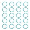 40 Pcs   Rings Multifunction Multiple Colors Round Hole Loose Lf Paper Single Rings
