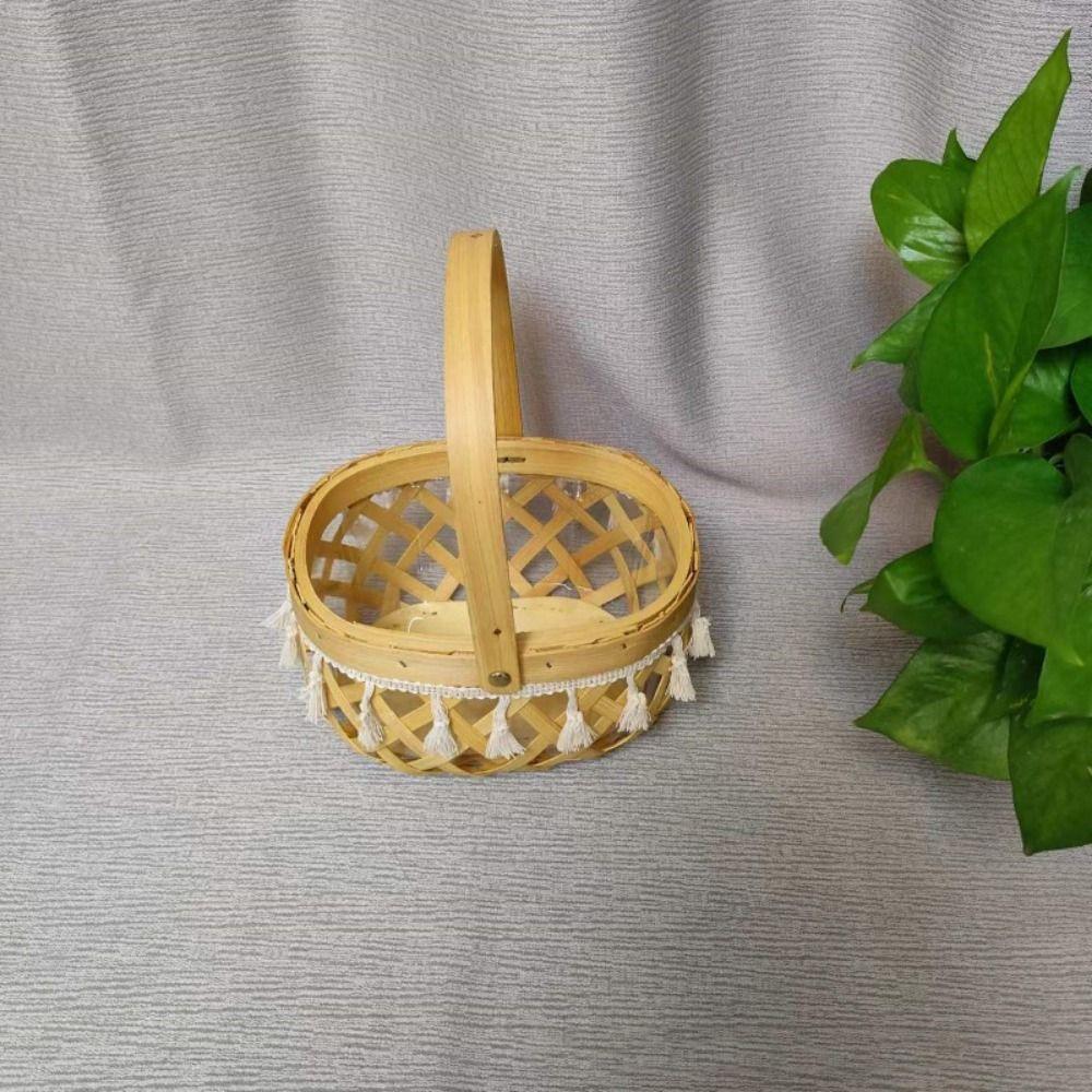 Handwoven Lace Fruit Basket Home Decoration /Restaurant Serving Tabletop Display