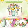 Hello Spring Flower Door Sign Hanging For Spring Front Door Wall Home Decoration