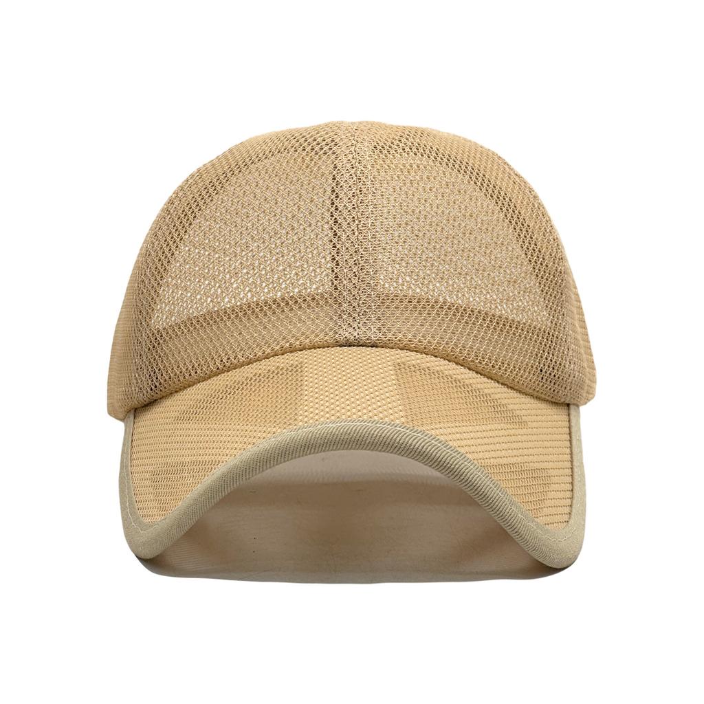 Cappellino estivo a rete traforata traspirante, Cappellino da baseball traspirante ricamato, Cappellino da baseball protettivo dal sole per viaggi all'aperto