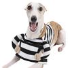 Comfortable Prisoner Costume Funny Striped Outfit Party Wear for Small Dog Cats Theme Party and Holiday Dressingup
