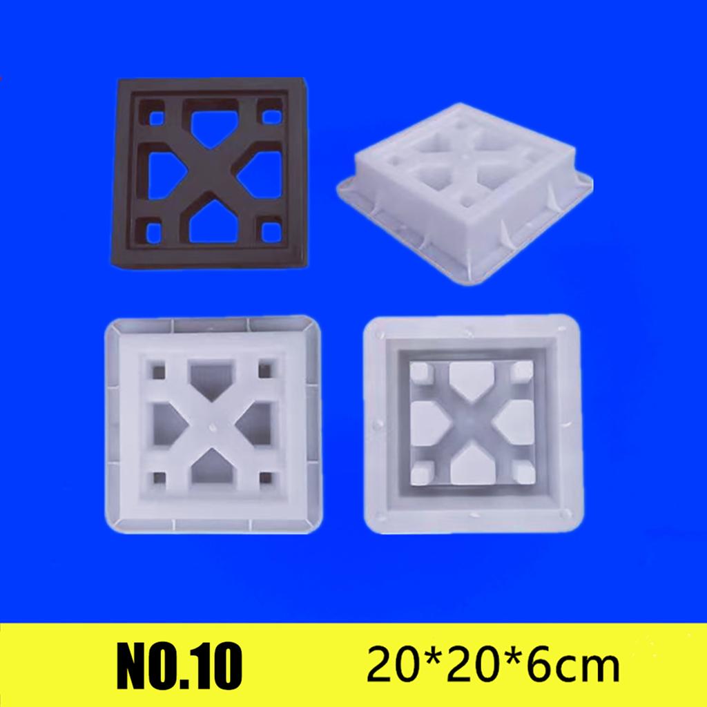 20*20*6cm Cement Mold Hollow Plastic Brick Mold Grid Background Wall Decoration Garden Window Flower Fence Wall Mold