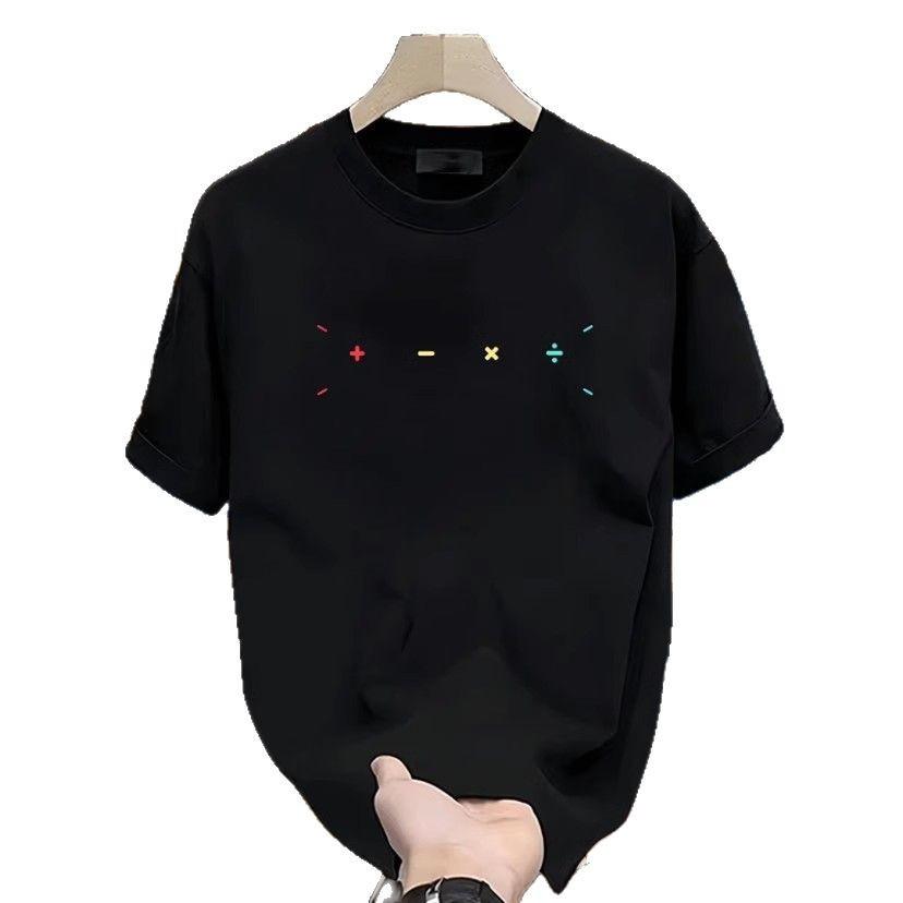 Trendy Brand Short-Sleeved Pure Cotton Men'S Printed T-Shirt Trendy Men'S And Women'S Versatile Round Neck T-Shirt Men'S
