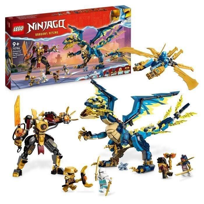 Lego® ninjago 71796 the elemental dragon vs the empress's robot, large toy