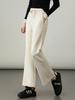Women's High-Waisted Slimming Gray Cropped Flare Pants - Modal Cotton, Spring/Autumn 2025