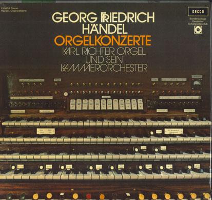 

LP Record KARL RICHTER UND SEIN KAMMERORCHEST Handel Orgelkonzerte Op. 4 Nr. 16 295402 Decca Germany Classical Used