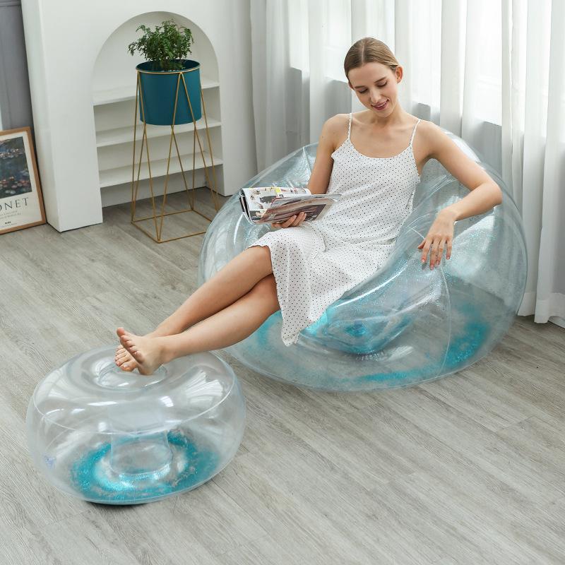 

Новый надувной диван с блестками, ленивый диван, офисный обеденный перерыв, диван, кресло для отдыха, интернет-реквизит для фотографий знаменитостей, надувной диван, кресло для отдыха