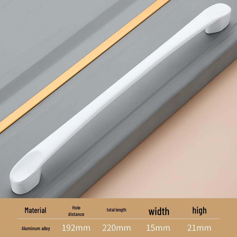 American White Aluminum Alloy Cabinet Handle