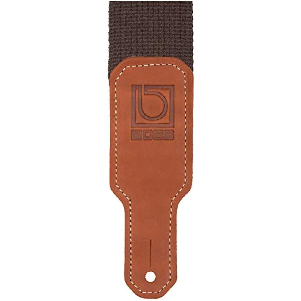 [BOSS] Boss Cotton Guitar Strap BSC-20-BRN 5cm Wide Durable Adjustable Length Brown Brown Guitar/...