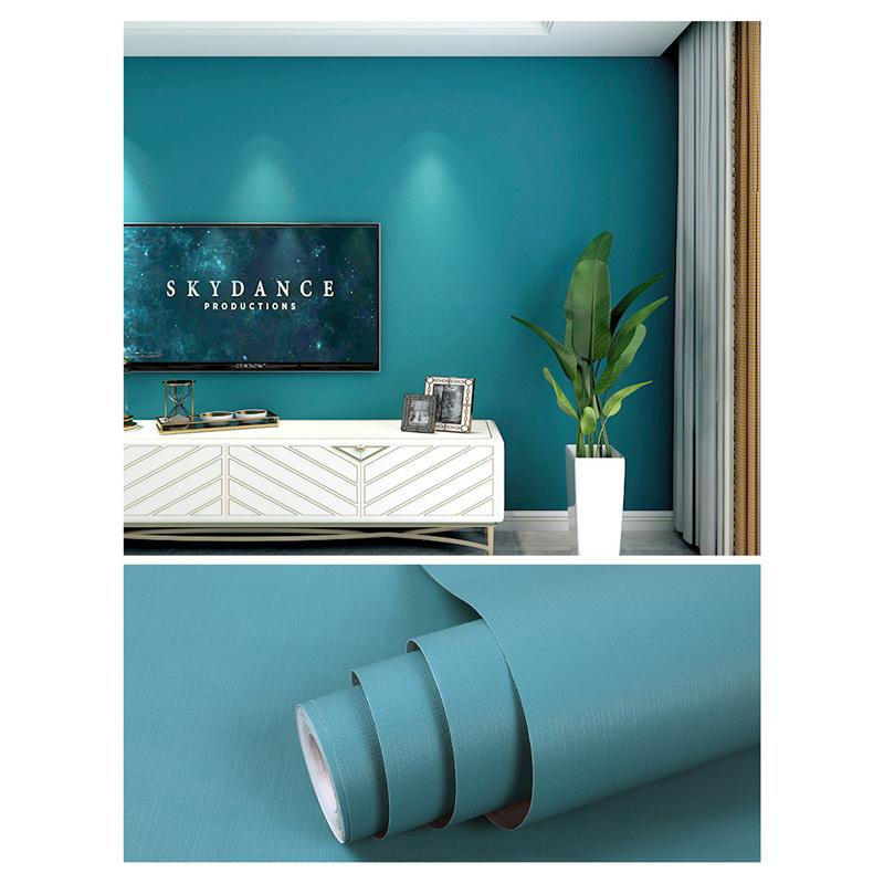 

Одноколірні самоклеючі шпалери Morandi з ПВХ Спальня Вітальня Водонепроникні наклейки на стіни DIY Домашній декор стін 40cm*10m