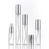 10ml Portable Glass Perfume Spray Bottle - Transparent Refillable Floral Water Bottle