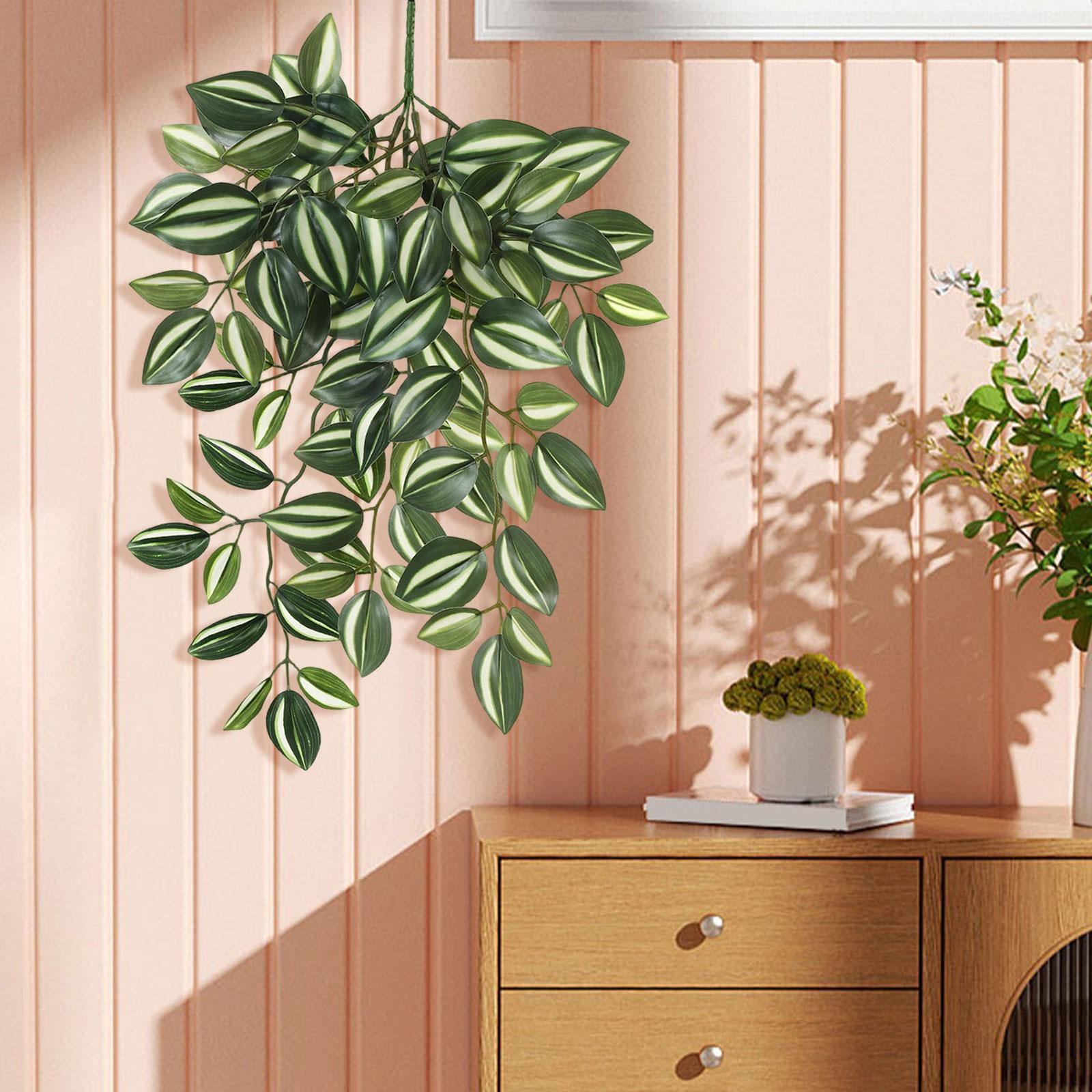 Artificial Hanging Plant Trailing Outdoor Greenery Leaves Fake Plants for Bedroom Farmhouse