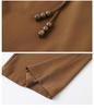 Mom's High-Waisted Summer Ice Silk Pants - Straight Wide-Leg, Nine-Point Style for Middle-Aged & Elderly Women