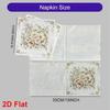 20pcs Disposable Napkins with Flower Pattern Print for Wedding,Parties,and Daily Use for Thanksgiving Fall Christmas Table Decoration