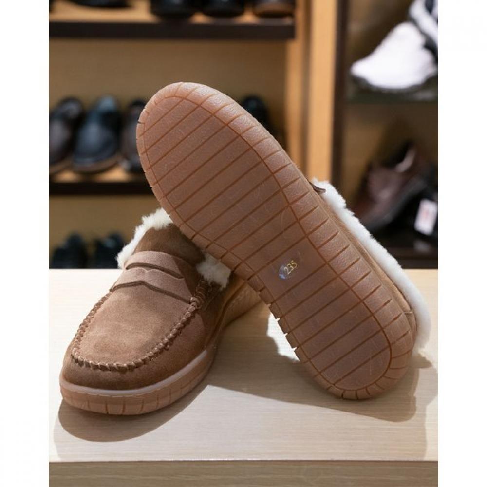 9x81 Light Brown Fur Shoes
