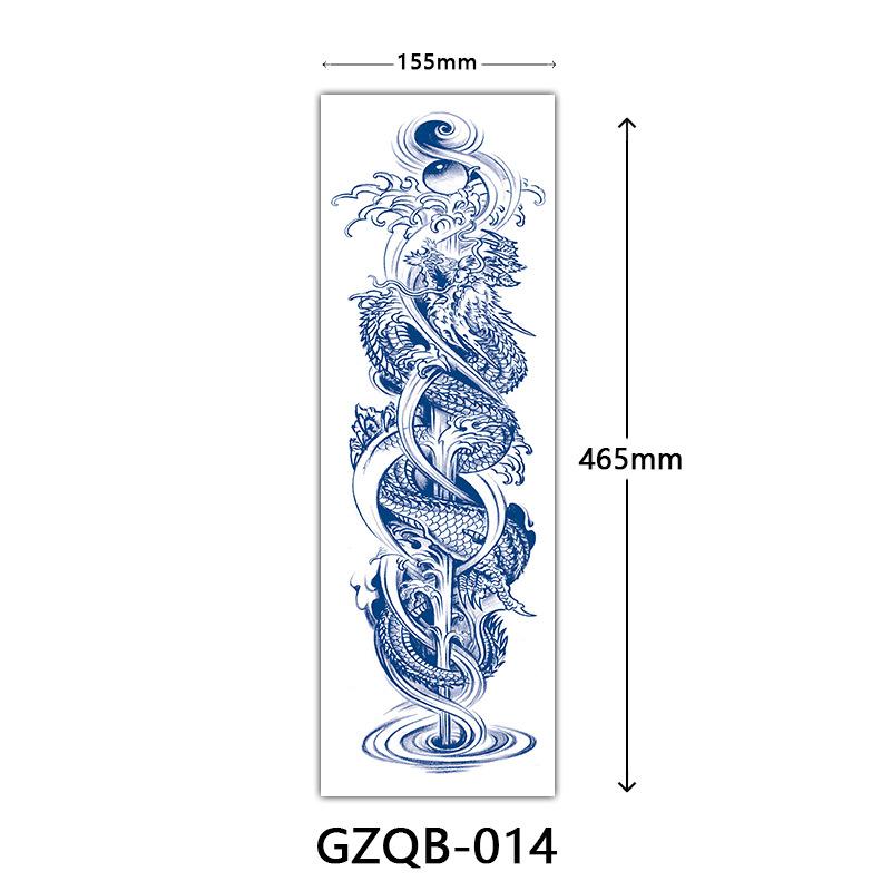 Herbal Tattoo Stickers, Semi-Permanent Tattoo Stickers, Herbal Juice Full Arm Tattoo Stickers