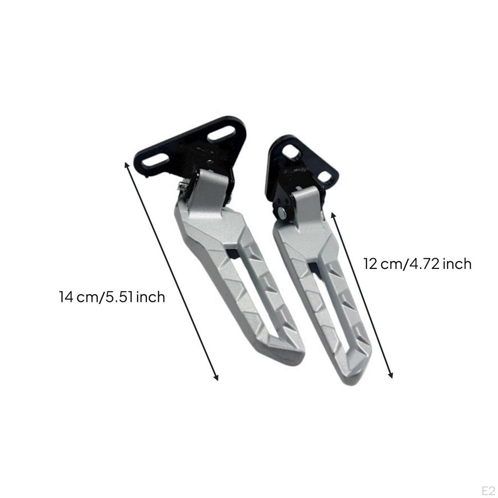 2 Pieces Electric TwoWheeler Rear Pedals AntiSlip Passenger Footrest Footrests for Passengers, Kids