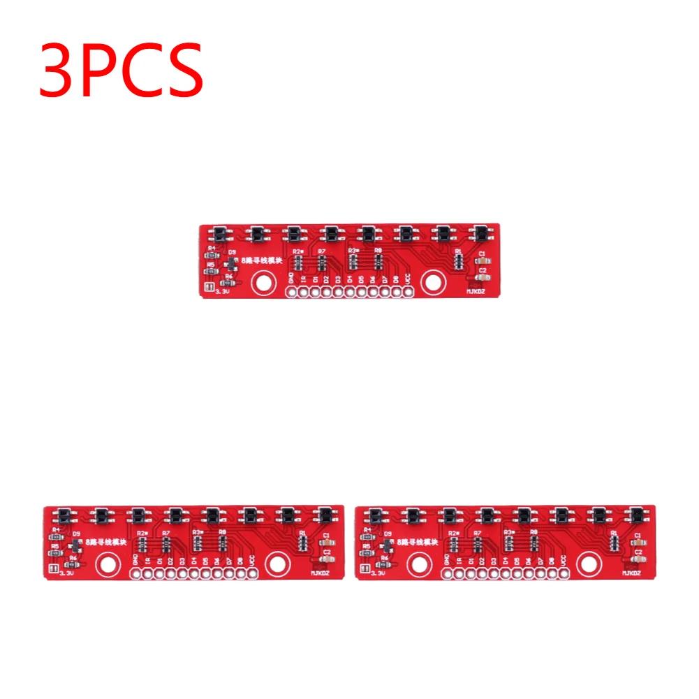 10-1PCS 3.3V-5V Line Follower Infrared Detection Sensor 8 Channel 8Bit Detector Hunt Board PCB Infrared Detection Module Board