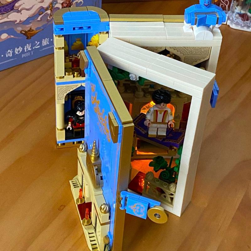 Fairy Tale 3D Building Blocks Book Anime Movie Assembly Model Toy Cute Fairy Tale Model Girl Birthday Gift Building Blocks