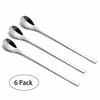 IMEEA Long Bar Spoons, 18-10 Stainless Steel Parfait Spoons, 23cm, Silver, 6-Piece Set, for Commercial Use
