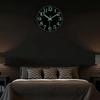 Luminous Wall Cloc,12 Inch Silent Non-ticking Battery Operated Clock, Lighted Wall Clock Decoration