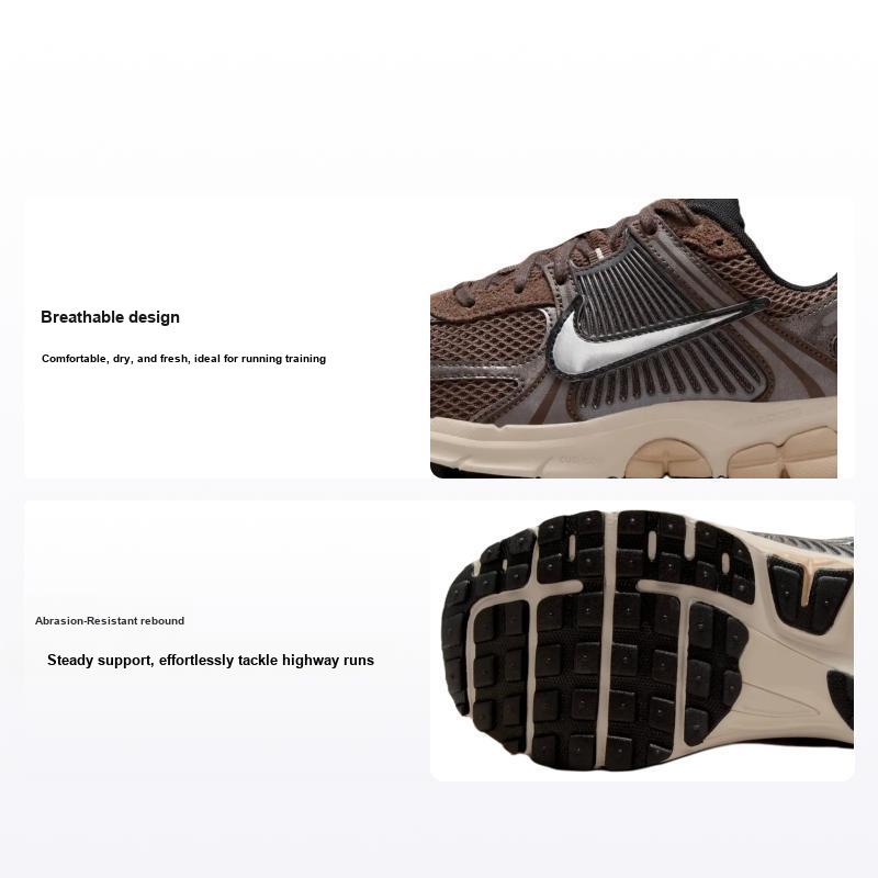 Nike Air Zoom Vomero 5 Барочный коричневый Женские кроссовки Хром Светло-орехово-коричневый Конопля FN6742-201 36