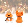 Fox Scarf Christmas Plush Toy Girl Children Birthday Holiday Gift Doll Decorated