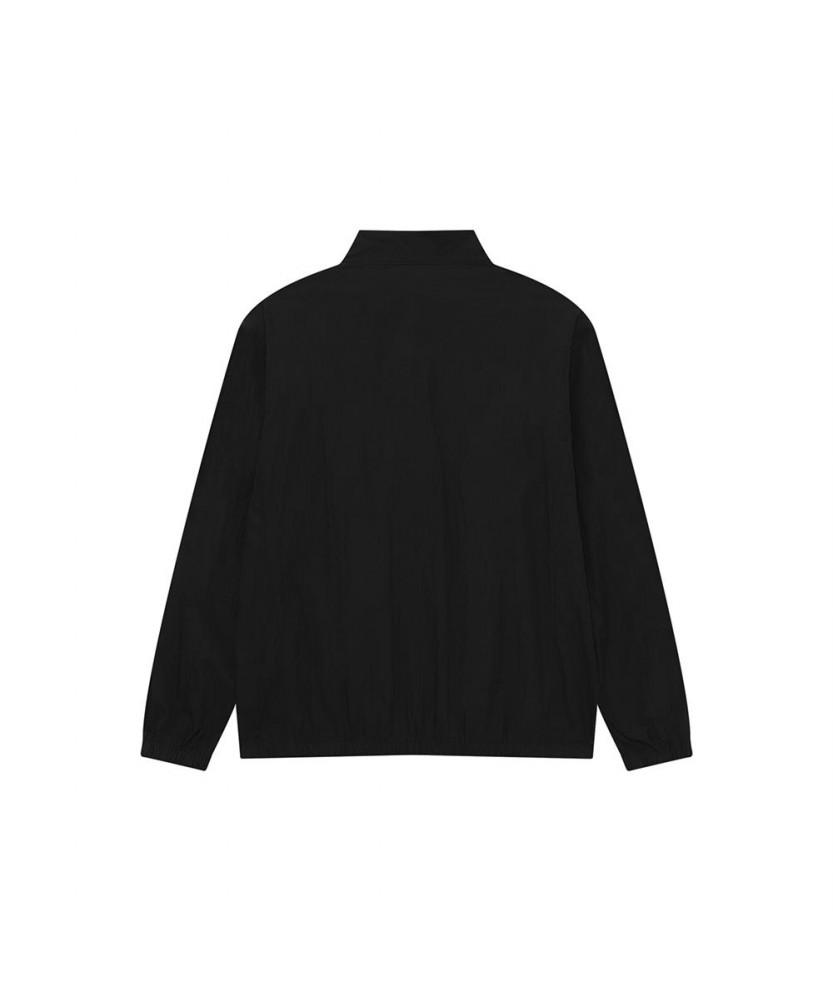 Notig Nylon High-Neck Windbreaker Jacket Black