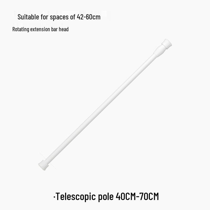 Adhesive Punch-Free Curtain Rod Hooks for Telescopic Rods